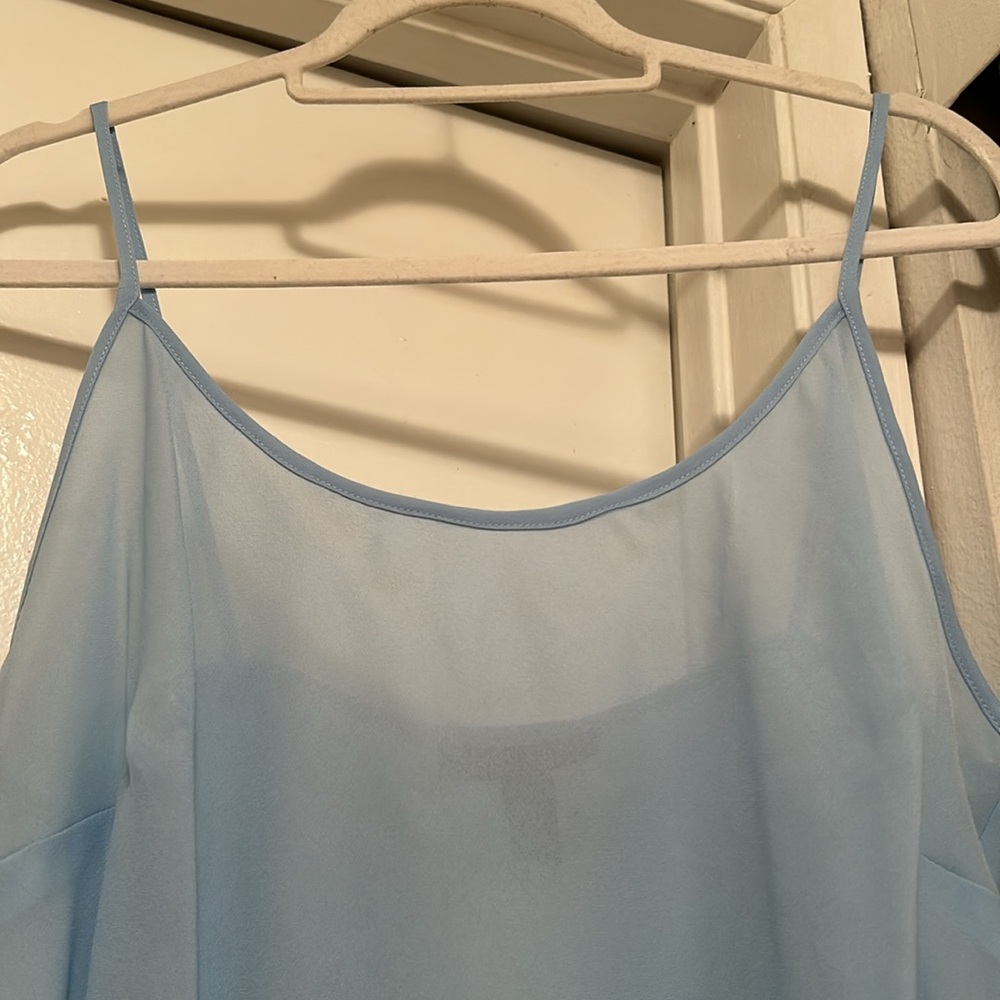 Lauren Ralph Lauren Light Blue Silk Camisole - Picture 5 of 8